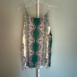 Green Paisley Women's Top
